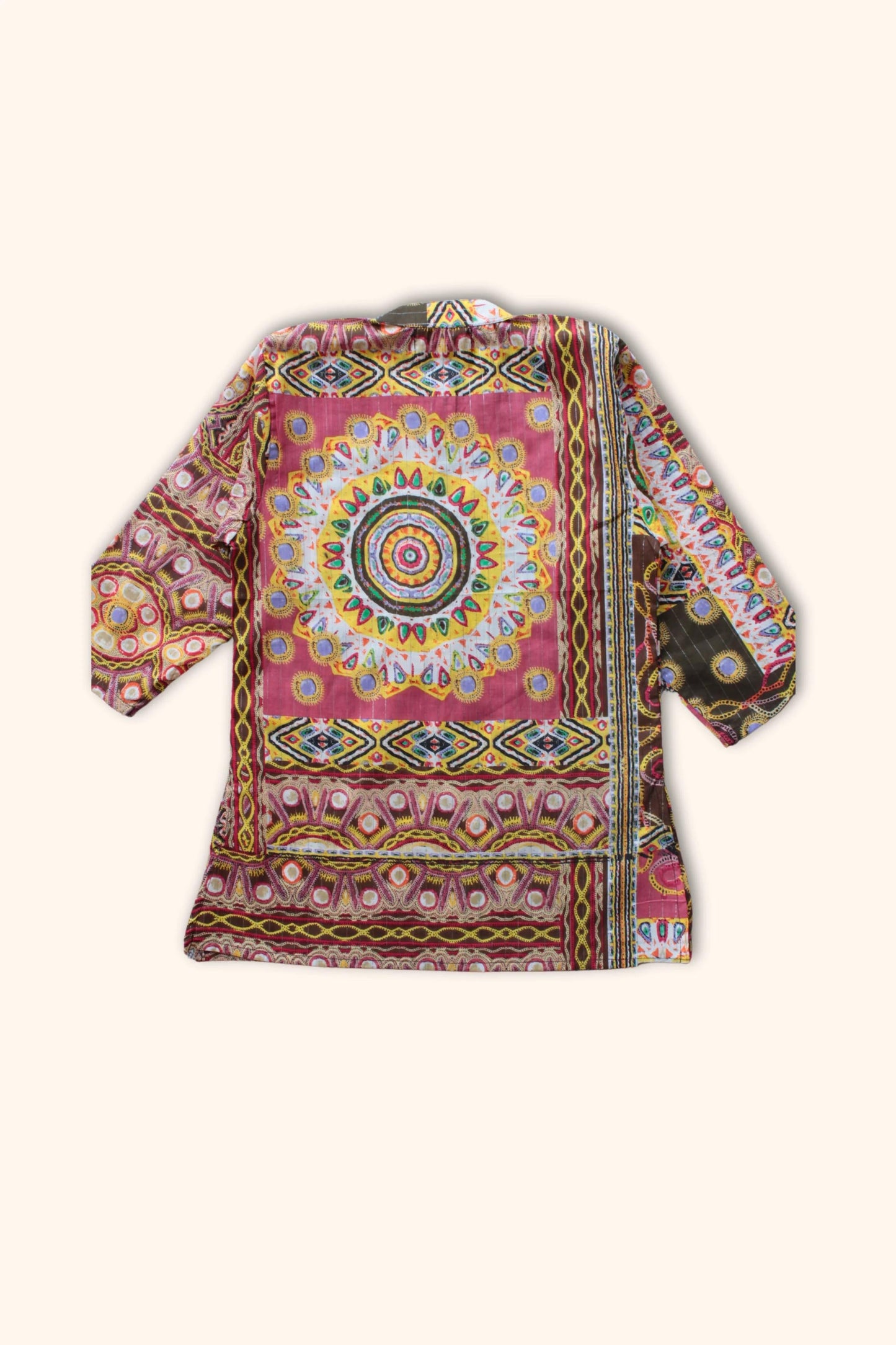 Festival Vibes Peekaboo Kurta Pyjama Set – Soft Cotton, Mandarin Collar, Full Sleeve Style for Boys