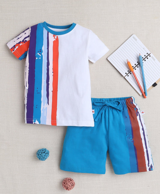 Multi-Color Beach Day Shorts Set