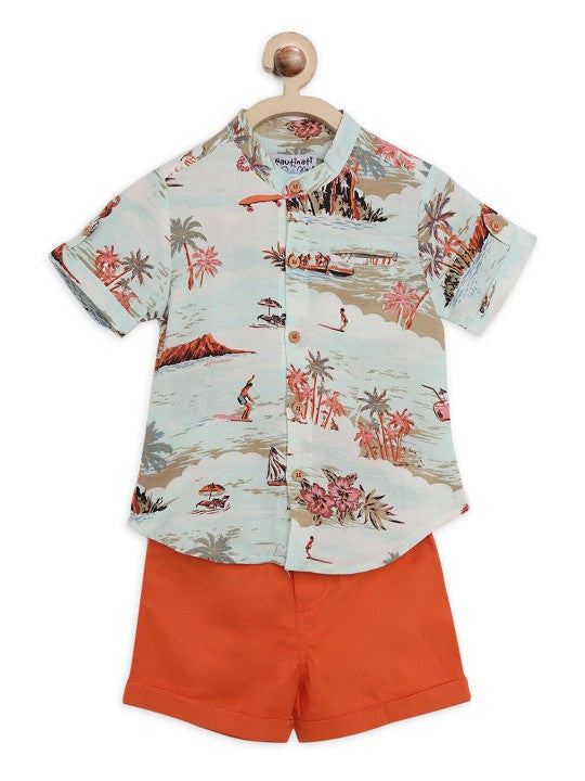 Smart Polo Multi-Color Short Set