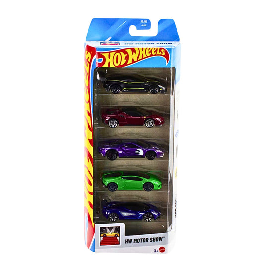 Hot Wheels Die-Cast Vehicles 2025 – HW Motor Show 5-Car Pack