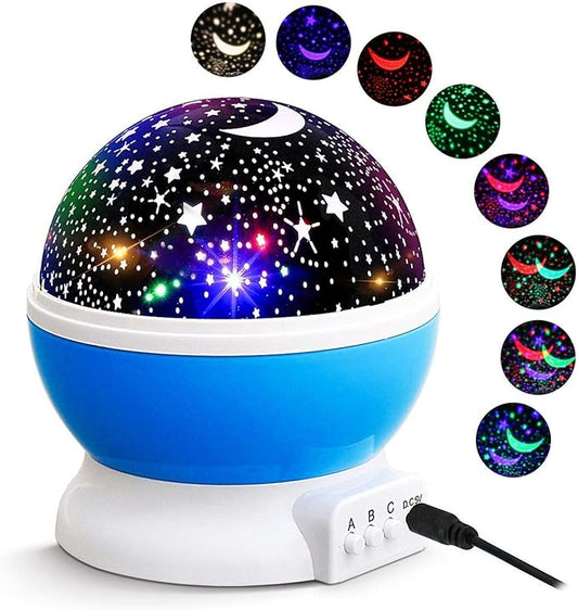 Dream Rotating Projection Lamp Star Master Projector Lamp with USB Wire Turn Any Room Into A Starry Sky Colorful LED Night Lamp Night Bulb Night Light