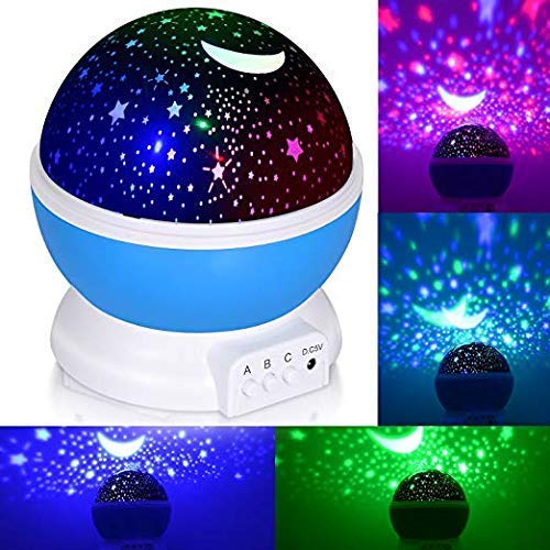 Dream Rotating Projection Lamp Star Master Projector Lamp with USB Wire Turn Any Room Into A Starry Sky Colorful LED Night Lamp Night Bulb Night Light