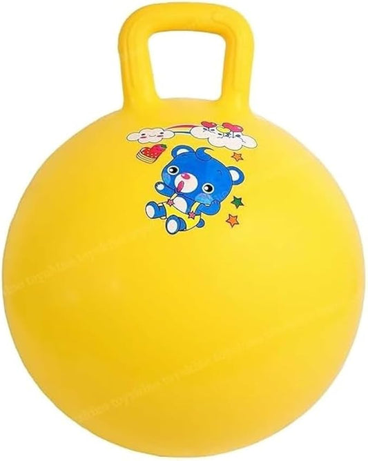 Fun Bounce Hop Ball - Inflatable Exercise Ball for Kids and Adults 55 cm