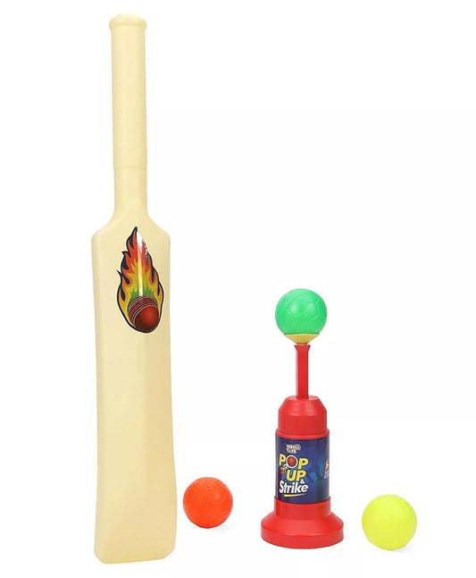 Kids Cricket Set – Age 5 to 8 | Sturdy 54 cm Bat, Launcher & Balls | Non-Toxic & Fun Outdoor Play