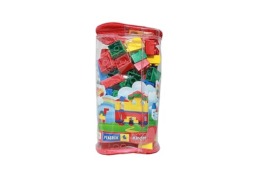 Peacock Kinder Blocks PVC Bag 100 Piece