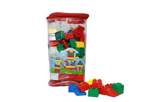 Peacock Kinder Blocks PVC Bag 100 Piece