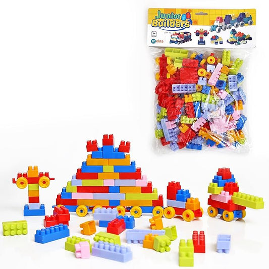 STEM Building Blocks Set for Kids – Colorful, Creative, and Safe Construction Toy for Fine Motor Skills & Imaginative Play