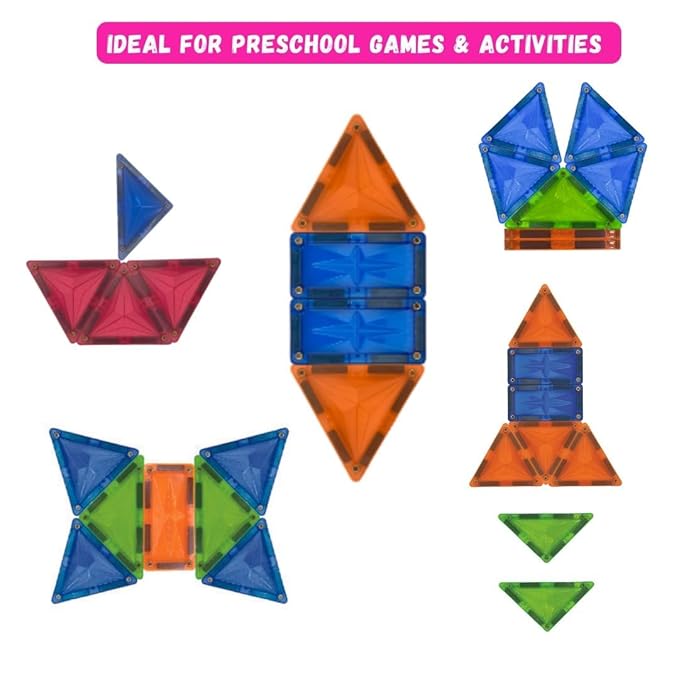 Ignite Creativity with Magnetix-1 – 8-Piece Magnetic Building Set for Ages 3+ | Build 20+ Models, Boost Cognitive Skills & Imaginative Play