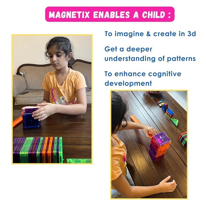 Ignite Creativity with Magnetix-1 – 8-Piece Magnetic Building Set for Ages 3+ | Build 20+ Models, Boost Cognitive Skills & Imaginative Play