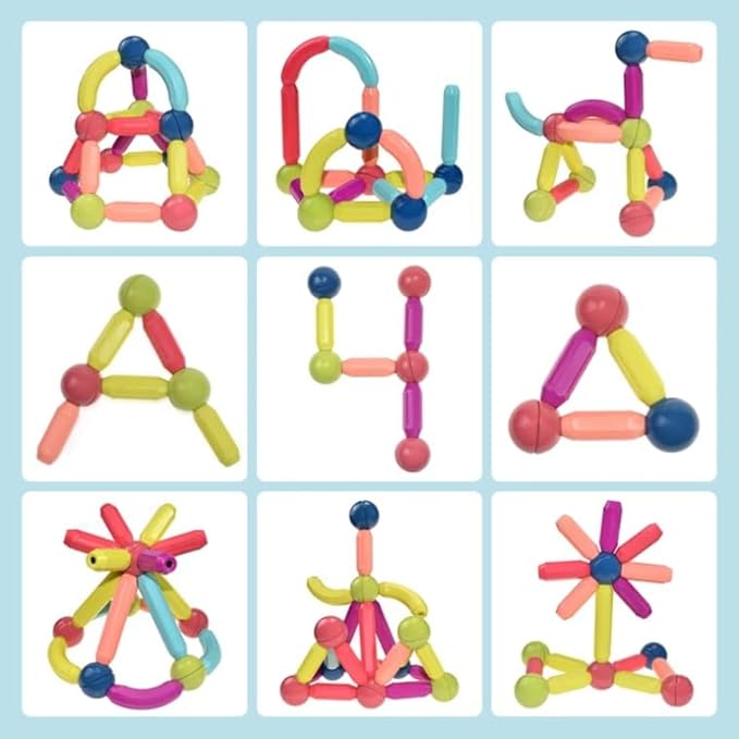 Magnetic Stick 42 Pcs Building Blocks Magnetic Toy for Kids(Magnetic Sticks and Balls)