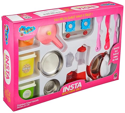 Insta Kitchenware Set – Realistic, Safe & Creative Cooking Play for Kids