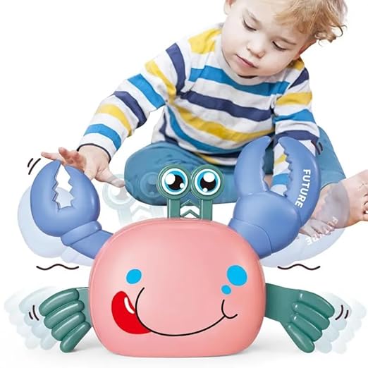 Baby Toys Crawling Crab Toy for Kids Infant Toddlers Tummy Time Dancing Musical Moving Toys for Babies Boys Girl Birthday Gift