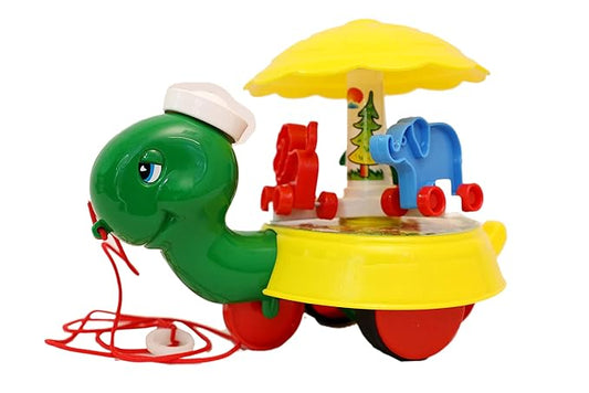 UNITED AGENCIES UA Toys Kids Freddy The Turtle Pull Along Toy for Kids & Toddlers (Multicolor)