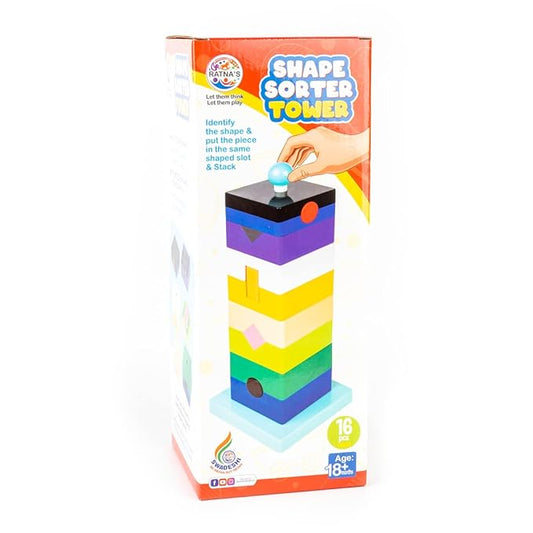 RATNA'S Shape Sorter Tower Learn with Fun (Multicolor)