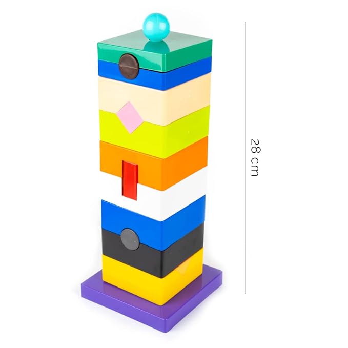 RATNA'S Shape Sorter Tower Learn with Fun (Multicolor)