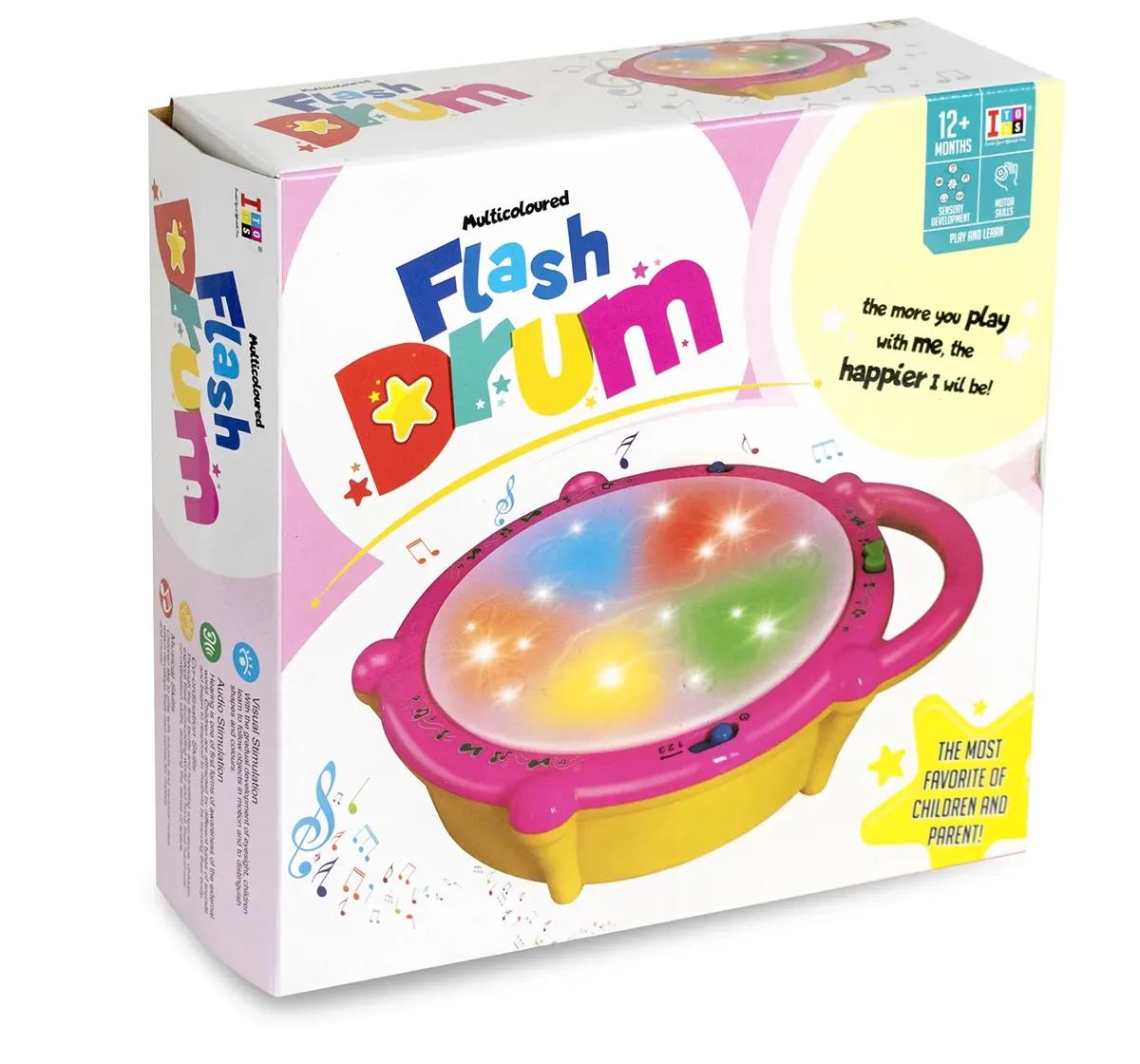 ITOYS Multi-Color Drum Set for Kids – Musical Toy for Motor Skills, Sensory Play & Learning