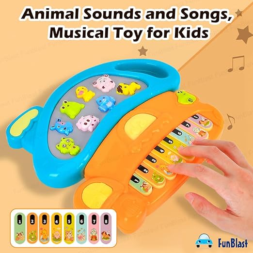 Piano for Kids - Electric Mushroom with Organ Keyboard Musical Instrument Toys Mushroom Keyboard with Flashing Lights Animal Sounds and Songs Musical Toys for Kids (Random Color)
