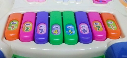 Best Kids Baby's Musical Piano Toys - with 3 Modes Animal Sounds Flashing Light & Sound for Kid Early Development Musical Toy (Cow Piano)