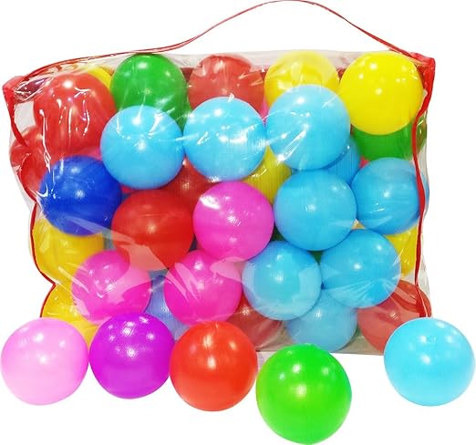 itoys Play Balls Pack of 50 Balls for Kids Multicolor