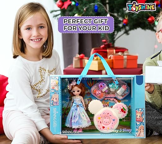 Lumo Candy Doll Pretend Play Set Includes 4 Candy Toy and a Purse Fun and Imaginative Roleplay Toy for Girls Kids Age 3