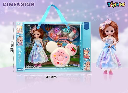 Lumo Candy Doll Pretend Play Set Includes 4 Candy Toy and a Purse Fun and Imaginative Roleplay Toy for Girls Kids Age 3