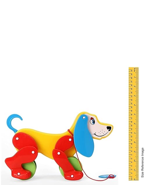 Daisy Dog with Pull Rope Generates Ting Ting Sound Pull Along Large Animal Pet Toy for Kids
