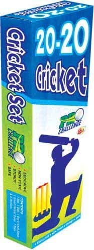 Skyhigh 20-20 Pro Challenge Ekta Junior Cricket Set – Lightweight Plastic Bat & Ball Kit for Kids' Outdoor & Indoor Fun