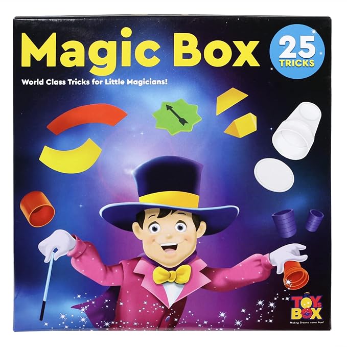 Toysbox Magic Box – 25 Fun Magic Tricks for Kids | Party Game & Gag Toy | Perfect Birthday Gift for Boys and Girls | Multi-Color