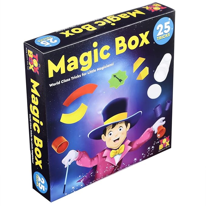 Toysbox Magic Box – 25 Fun Magic Tricks for Kids | Party Game & Gag Toy | Perfect Birthday Gift for Boys and Girls | Multi-Color