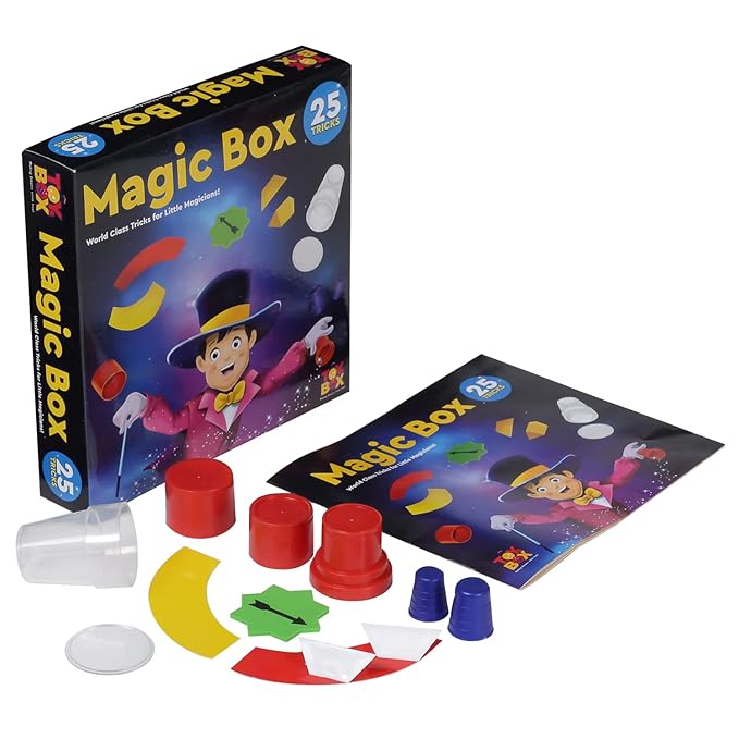 Toysbox Magic Box – 25 Fun Magic Tricks for Kids | Party Game & Gag Toy | Perfect Birthday Gift for Boys and Girls | Multi-Color