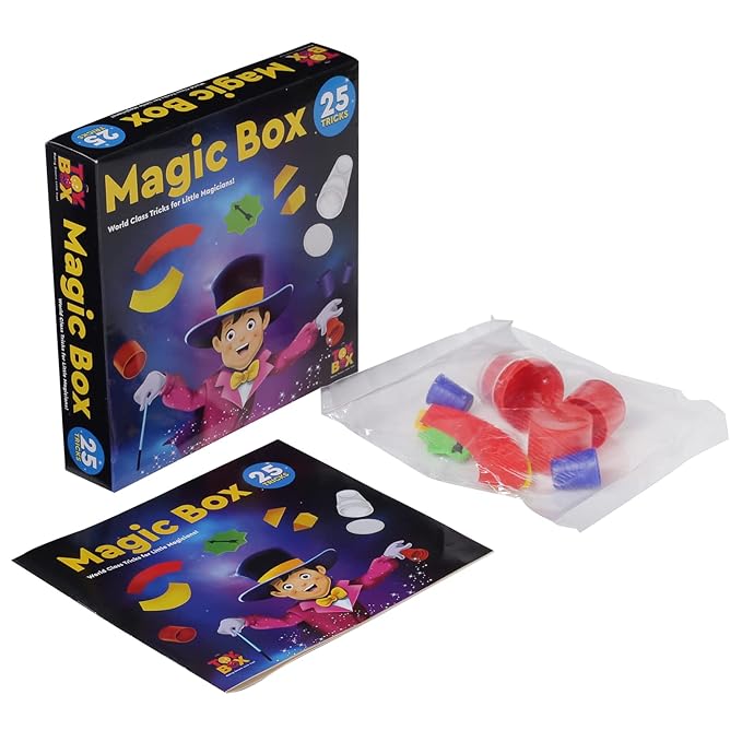 Toysbox Magic Box – 25 Fun Magic Tricks for Kids | Party Game & Gag Toy | Perfect Birthday Gift for Boys and Girls | Multi-Color