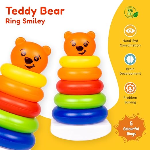 Ratna’s Happy Birthday 6-in-1 Gift Set – Xylophone, Stacking Ring, Puzzles & Rattles – 0–36 Months