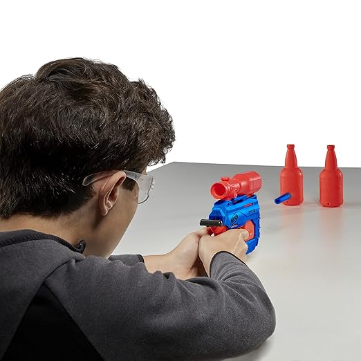 Nerf Alpha Strike Optic QS-4 Duel Targeting Set 22-Pieces Includes 2 Blasters 4 Half-Targets 16 Official Darts Multicolor