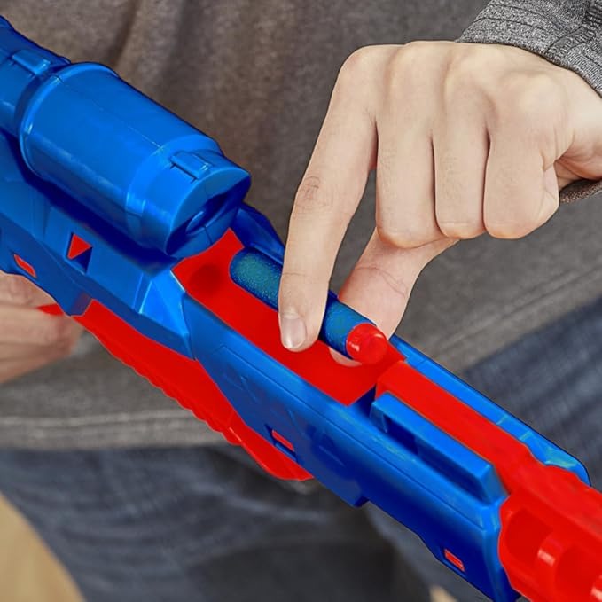 Nerf Alpha Strike Wolf LR-1 Blaster – Scope & 12 Darts – Fun Target Game for Kids & Teens