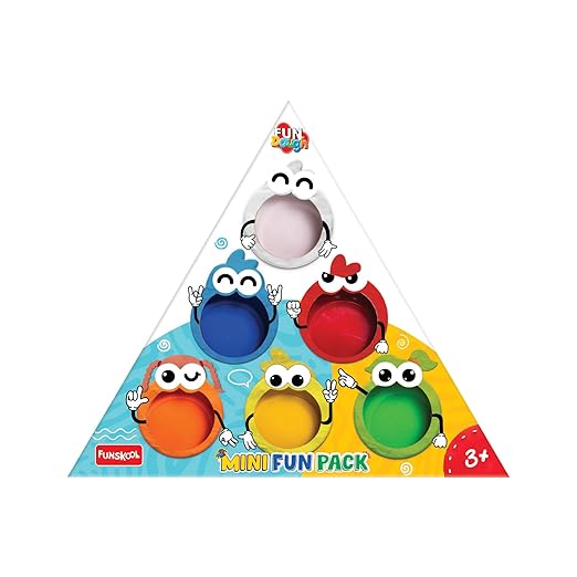 Funskool Fundough Mini Fun Pack – 625g Colour Dough for Shaping & Sculpting – Ages 3+