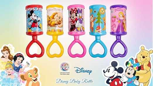 Ratna’s Winnie-the-Pooh Baby Rattle – Sweet Melodic Sound – Safe & Non-Toxic for Infants