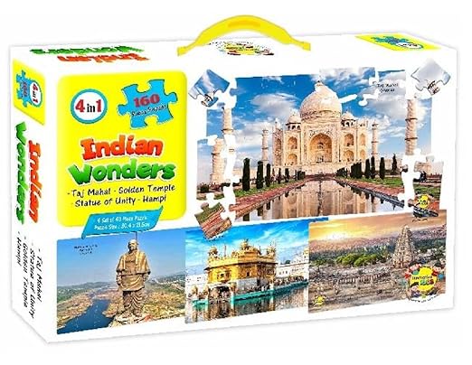 Learning and Playing Toy Indian Wonders 160-Piece Floor Puzzle
