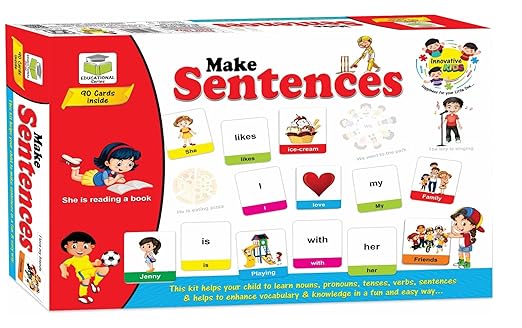 Educational Puzzle -Make Sentences - Enhance Knowledge & Vocabulary in A Fun and Easy Way Puzzle for Kids