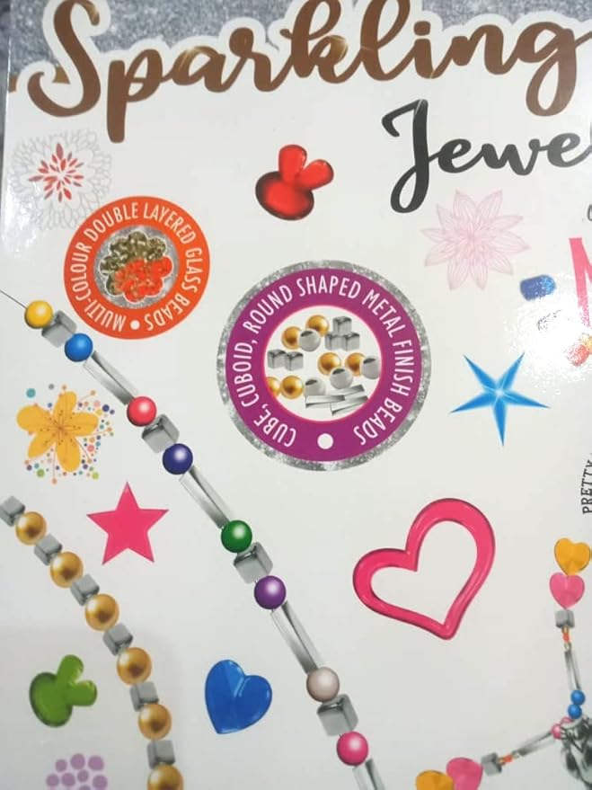 2-in-1 Jewellery Making & Nail Art Fashion Kit – Random Beads Design – Ages 6+