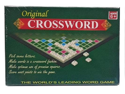 Large Crossword Game – Educational Word Building & Vocabulary Fun – All Ages