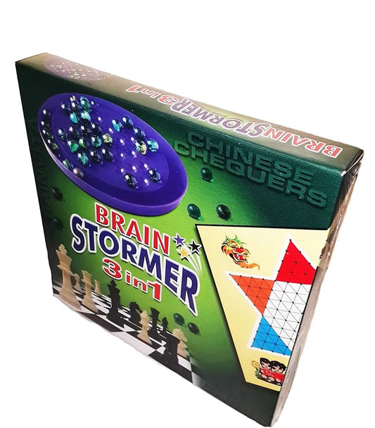 Brain Stormer 3-in-1 – Intellectual Family Board Games for Friends & Fun