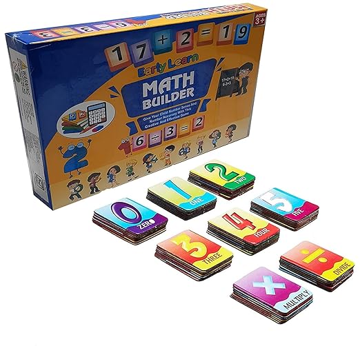Maths Builder Kit – Flash Cards for Addition, Subtraction, Multiplication Fun