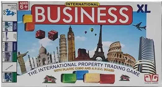 Big Size International Business – Real Estate Trading Board Game – Ages 8+