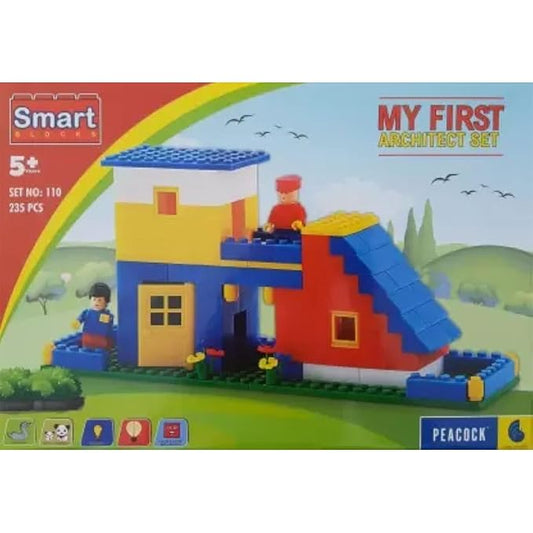 My First Architect – 235-Pc Building Bricks Puzzle Toy for Kids Ages 3–8