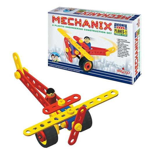 Mechanix Planes-1 Building Blocks Set – Role-Play Construction Toy for Kids Age 5