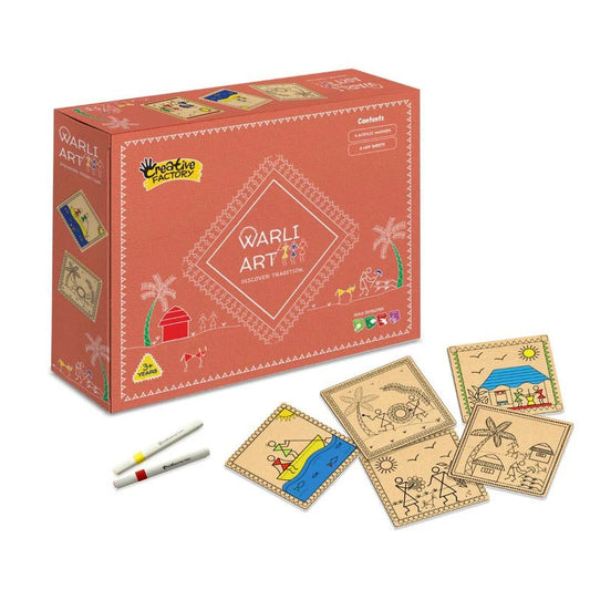 Warli Art ZP – Traditional Indian Tribal Painting Kit for Kids & Adults
