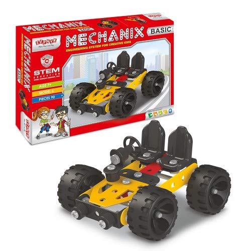 Zephyr Basic 90 Metal Pieces STEM/STEAM Educational Toy Building and Construction Set for Boys and Girls Age 7 - Birthday Return Gift