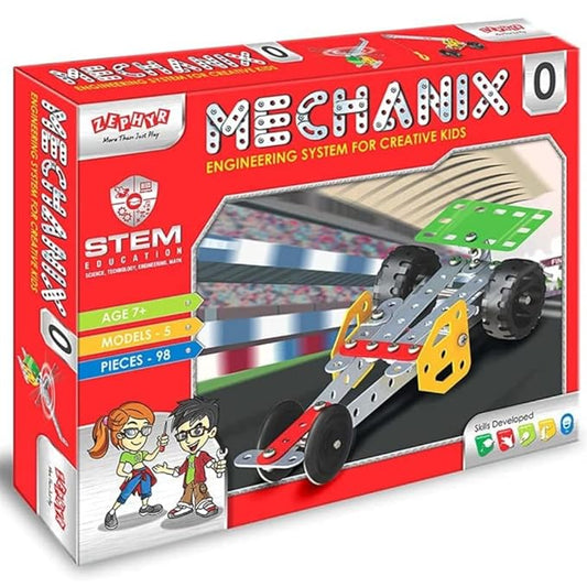MECHANIX - 0 DIY Metal Educational Learning Stem Building and Construction Toys Multicolor