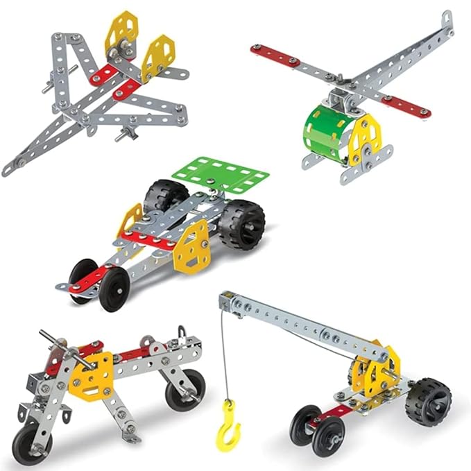MECHANIX - 0 DIY Metal Educational Learning Stem Building and Construction Toys Multicolor