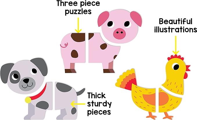 Play Panda Magnetic Puzzles Farm Animals
